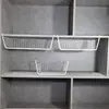 Armario de fábrica, estantería de almacenamiento en capas, cesta de almacenamiento debajo de la mesa del dormitorio, artefacto de almacenamiento, armario colgante de cocina, cesta colgante para armario