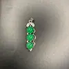 Modelo de 10 yuans Barraca de Jade mercadorias colar de jade pingente Jade Malaio 925 pingente de feijão das quatro estações pingente de jade