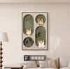 Pintura Decorativa para Sala de Estar Estilo Medieval Retro Francés Gato Sofá Fondo Pared Colgante Pintura Arte de Nicho Simple Pintura de Piso