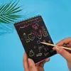 Desenho Animado Infantil DIY Pintura Raspadinha Colorida Papel Raspadinha Colorido Multi-Funcional Padrão Raspadinha Mágico Pai-Filho Adesivo de Bambu