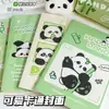 Cuaderno Panda Vuelta a Clases A5 Rayado Bloc de Notas de Dibujos Animados Cuaderno Lindo de Línea Horizontal Cuaderno de Línea Horizontal para Estudiantes