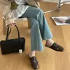 Chinelos slip-on para usar ao ar livre, tamancos retro de bico fechado, sapatos femininos de algodão, novo estilo 2026, sola de cortiça, fecho de fivela, estilo preguiçoso