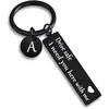 Amazon Transfronterizo Llavero de 26 Letras Moda Personalizado Creativo Estilo Simple Colgante Versátil Accesorio de Decoración para Coche
