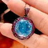 2025 Nuevo Zhuangshengsheng Joyería Base de Cobre Chapado en Oro Corte Rosa Azul Marino Lujo Ligero Negro Dorado Set para Mujer 16-10m