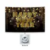 Banner de Año Nuevo 2027 Personalizado Fondo Feliz Año Nuevo Amazon Fiesta en Casa Bandera para Fiesta al Aire Libre