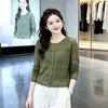 Elegante y chic, corte holgado, adelgazante, suéter de punto para mujer de otoño, manga larga, hueco, imitación de dos piezas, cuello redondo 2026