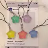 Lanyard para Teléfono con Purpurina Fina y Forma de Estrella Hinchada, Colgante para Bolso, Set de Regalo para Mejor Amiga, Cadena de Teléfono Transparente Hielo de Red