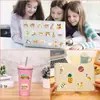 50 Pegatinas Coloridas Arte Pintado Impermeables Decoración para Manualidades, Cuaderno, Maleta, Teléfono Móvil