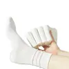 Calcetines de Algodón Puro Antibacterianos de 10A para Mujer, Posparto, Estilo Japonés, Calcetines hasta la Mitad de la Pantorrilla, Calcetines Deportivos, Blancos, Estilo Ins, Calcetines Largos Holgados