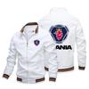 Chaqueta de otoño transfronteriza europea y americana nueva para hombre con logo de motocicleta Street Cárdigan para montar para hombre con cremallera
