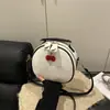 Bolso de Hombro Cruzado Lindo Versátil Simple de Moda Nueva Primavera 2026 Bloqueo de Color Patrón de Lichi de Moda Cereza