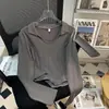 Outono e inverno 260g cor sólida modal canelado manga longa camiseta feminina top 2026 gola polo base shirt curta