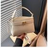 Bolso de Textura de Alta Gama para Mujer, Nuevo Bolso de Hombro Niche Retro con Hebilla Metálica, Bolso Cruzado Versátil y Sencillo para Desplazamientos