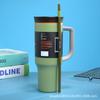 Taza Termo Transfronteriza de 40 oz Owala Acero Inoxidable Carro Hielo Acero Inoxidable Taza para Carro Taza para Agua 40 Nueva Taza Termo