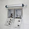 Caja de control de aire para compuerta de aire sin presión para mina de carbón, dispositivo de enclavamiento con bloqueo neumático, control de aire para compuerta de aire sin presión, piezas triples