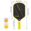Paleta de Pickleball al por mayor Fibra de Carbono T700 Raqueta de Pickleball con Textura de Tela y Acabado Mate, Almacenamiento de Raqueta de Pickleball