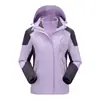Jaqueta de Montanhismo 3 em 1 Resistente ao Vento, Impermeável e Quente para Homens e Mulheres com Capuz Outono Inverno Roupa Externa com Fleece Adicionado