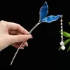 Pente de flor de pêssego estilo antigo, novo pente de alta qualidade estilo chinês, pente para Hanfu cheongsam, acessório diário para estilizar o cabelo