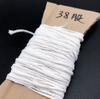 38 fios de fio de vela/núcleo de cera/fio de algodão núcleo de vela/núcleo de vela trançado de fio de cera feito à mão DIY/núcleo de vela de soja