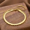 Pulsera de acero de titanio versátil para joyería transfronteriza europea y americana, pulsera coreana bohemia elegante de acero de titanio que no se decolora, joyería femenina