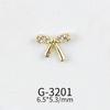 Boutique de Arte para Uñas Circonita Nuevo Lazo Lujo Accesible Exquisito Color Dorado Real Circonita Conservadora de Color Joyería de Lazo G-3201