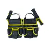 Bolsa de almacenamiento para electricista de tela Oxford engrosada en stock, riñonera para herramientas de ferretería, cinturón multifuncional de doble uso ajustable