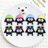 Gafas pequeñas multicolores sombrero cerda elfo PVC pegamento flexible accesorios DIY funda para teléfono móvil zapatos con agujeros accesorios para la cabeza