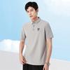 2024 novo verão brocado amônia seda gelo camiseta de manga curta masculina casual de negócios gola polo masculina verão 33726