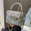 Bolso Pequeño Plateado de Alta Gama para Mujer 2026 Nuevo de Moda Versátil Bolso Cruzado Bolso Popular de Venta Caliente Bolso Cuadrado Pequeño