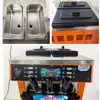 Máquina de Helado Suave de Escritorio Máquina de Helado Comercial Móvil Máquina de Helado de Tres Colores Totalmente Automática para Cono Fabricante