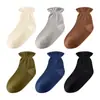 Calcetines de Polar Doble Cara Personalizados para Dormir, Calcetines Sueltos para Hombres Mayores que No Aprietan Alrededor de los Pies, Cálidos para Dormir por la Noche, Adecuados para Otoño e Invierno