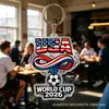 Llavero Acrílico de Mercancía del Mundial 2026 Colgante Acrílico para Aficionado al Fútbol Llavero del Mundial