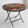 Mesa redonda plegable mesa cuadrada pequeña mesa pequeña apartamento pequeño habitación de alquiler mesa plegable para el hogar uso de habitación de alquiler mesa de comedor plegable