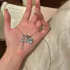 2026 Nuevo Collar con Colgante de Cruz y Corazón de Zirconia, Cadena para Clavícula Única y Versátil, Joyería Sencilla y de Moda