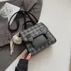 Bolsa de Mão Xadrez Estilosa e Fresca para Mulheres 2026 Nova Versão Coreana Mochila Elegante Multiuso Bolsa de Ombro Único Transversal