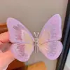 Acessórios de Cabelo Borboleta Bordados Super Fada Primavera e Verão Acessório de Cabeça Antigo Grampo de Cabelo Franja de Princesa Cabelo Quebrado Clipes Laterais Feminino 2024 Novo