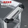 Carro de Herramientas de Tres Niveles, Carrito Pequeño, Estante de Herramientas de Acero Inoxidable, Gabinete de Herramientas para Taller de Reparación Automotriz, Estante de Almacenamiento para Mantenimiento, Carretilla de Mano