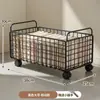 Carrito de almacenamiento móvil para debajo del lavabo, cesta de almacenamiento para ropa sucia con ruedas, estante de almacenamiento de cesta de lavandería sucia de gran capacidad