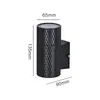 Lámpara de pared exterior impermeable de venta caliente transfronteriza iluminación personalidad abs impermeable cuadrada redonda decorativa led super brillante hotel pared