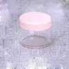 Frasco redondo rosa 20g subfrasco cosmético produtos para cuidados com a pele frasco de amostra pequeno caixa de subembalagem de creme frasco vazio