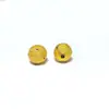 Plata de Ley S925 Chapada en Oro Zirconia Cuentas de Cráter Cuentas Accesorios para Pulseras Diy Cuerda Accesorios para Pulseras Hechos a Mano