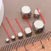 Cuentas Espaciadoras Cuadradas Biseladas de Acero Inoxidable con Recubrimiento al Vacío Color Oro/Acero Accesorios para Joyería Artesanal Pulseras Collares