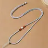 Cordón con Colgante de Perlas Tejido a Mano con Hebilla de Seguridad Dorada Ajustable para Hombres y Mujeres, Cordón Delgado para Collar, Cadena para Suéter al por Mayor
