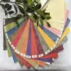 Papel Embosado de Pulpa de Madera Completa Hecho a Máquina Colorido Cartón Hecho a Mano Empaque de Regalo Caja de Regalo Etiqueta de Ropa Cartón
