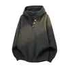 Suéter de invierno de cuello alto, estilo unisex, manga larga, diseño coreano con detalles de botones, jersey estilo boyfriend, suéter casual de punto para usar en capas