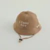 Sombrero de Bebé Estilo Coreano con Ala Ancha, Nuevo Modelo Primavera y Otoño, Lindo Sombrero de Pescador de Pana con Oso, Sombrero de Sol para Bebés y Niños Pequeños