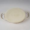 Cesta de Almacenamiento Multifuncional de Escritorio Transfronteriza Cuerda de Algodón Trenzado de Tule Parche de Cesta de Almacenamiento Cesta de Almacenamiento Simple con Asa Venta al por Mayor