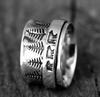 Anillo de diente de león tallado de tendencia retro nuevo transfronterizo Long Rui anillo giratorio anillo anillo anillo fabricantes al por mayor