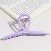 Pinza para el pelo de aleación de color sólido simple estilo coreano, Pinza de tiburón brillante dulce y elegante, Accesorio versátil para el pelo para la parte posterior de la cabeza