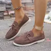 Zapatos casuales sin cordones talla extra para mujer, nueva colección primavera/otoño 2026, con diseño de moño, estilo casual y suelas antideslizantes